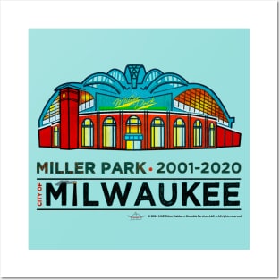 Miller Park • Milwaukee Brewers • MKE WI Posters and Art